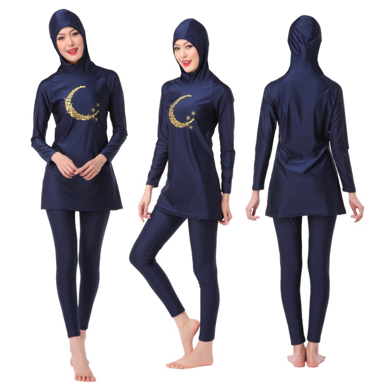 Women Swimsuit Modest Islamic Jewish Hindu Full Cover Swimwear Arab
