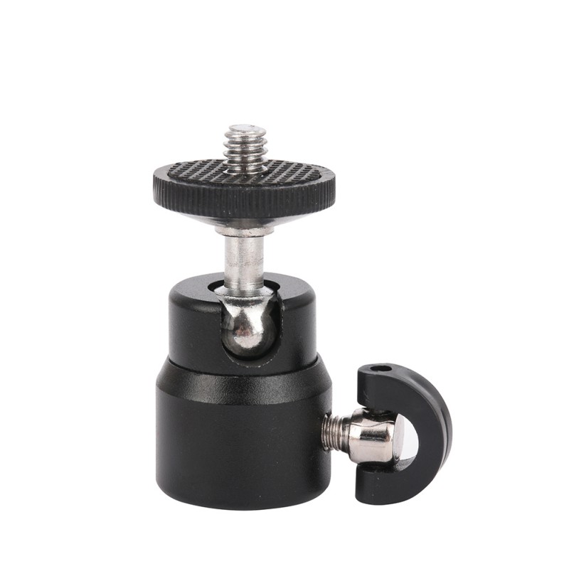 360° Swivel Mini Ball Head 1/4" Screw Mount Bracket Holder fr DSLR