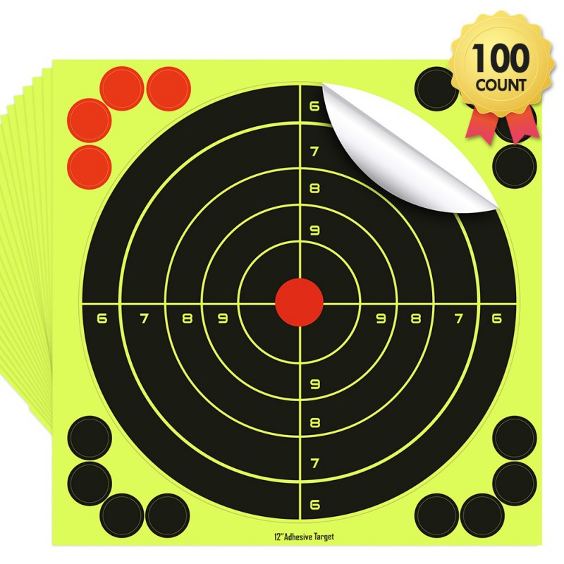 SHOOTING TARGETS REACTIVE Splatter Range Paper Target Gun Shoot Rifle