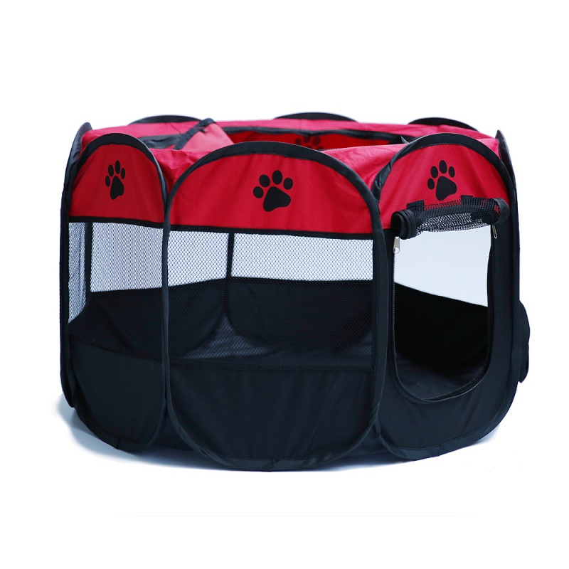 Oxford Pet Dog Cat Playpen Tent Portable Exercise Fence Indoor Kennel