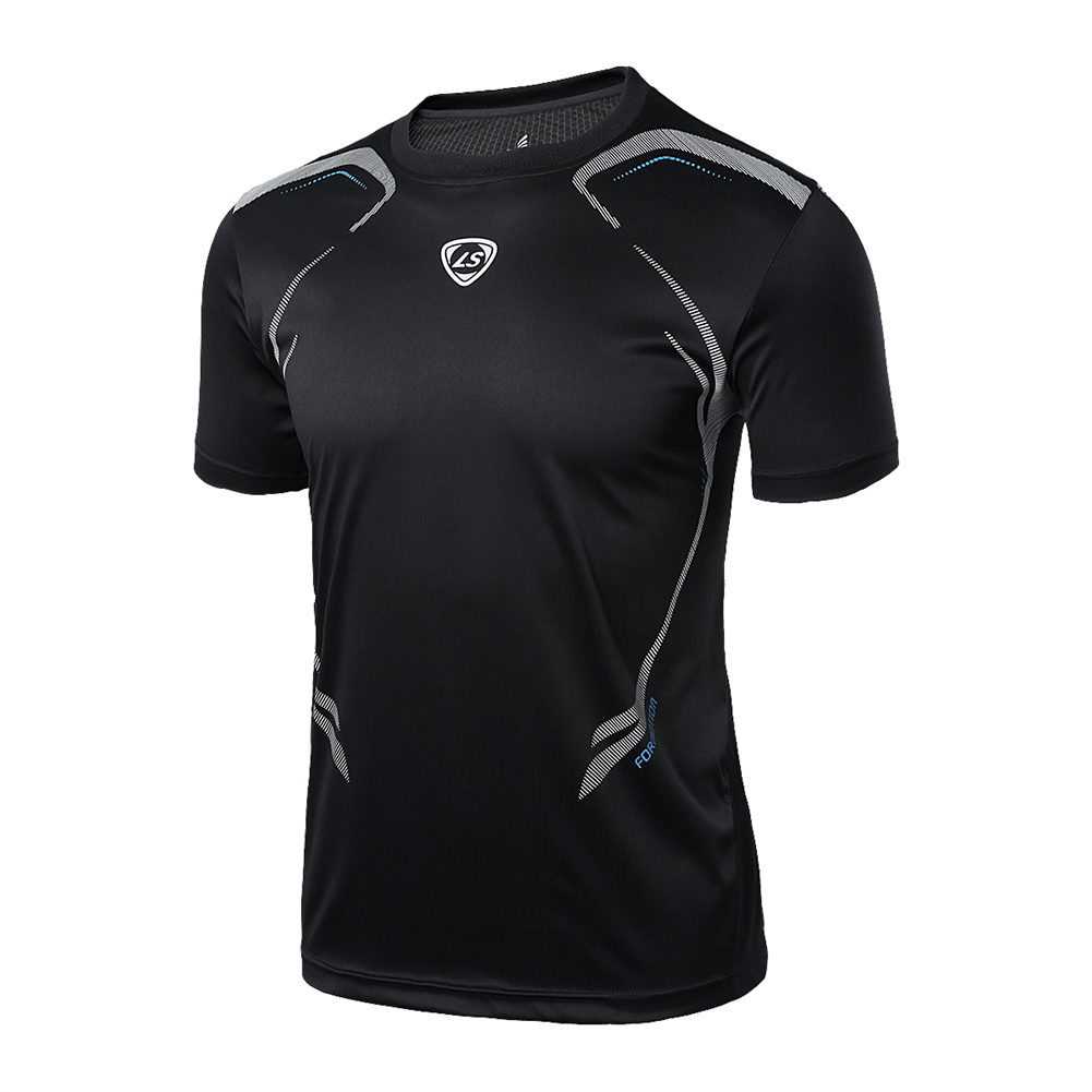 Men's Sport Running Tshirt Fitness Muscle Quick Dry Stretch Top Tee Shirt M2XL eBay