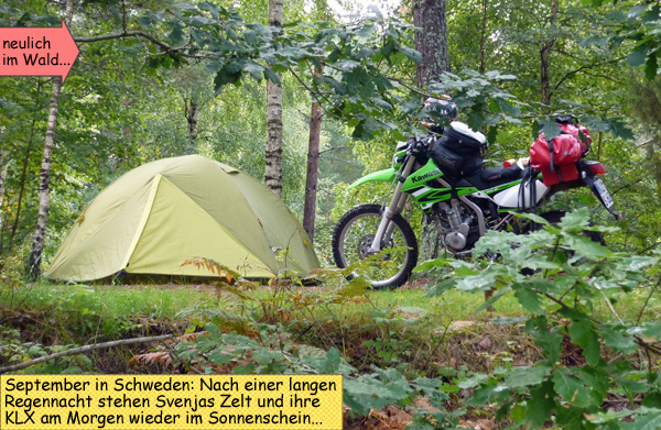 Endurowandern mit Motorrad, Zelt und Schlafsack in Schottland und