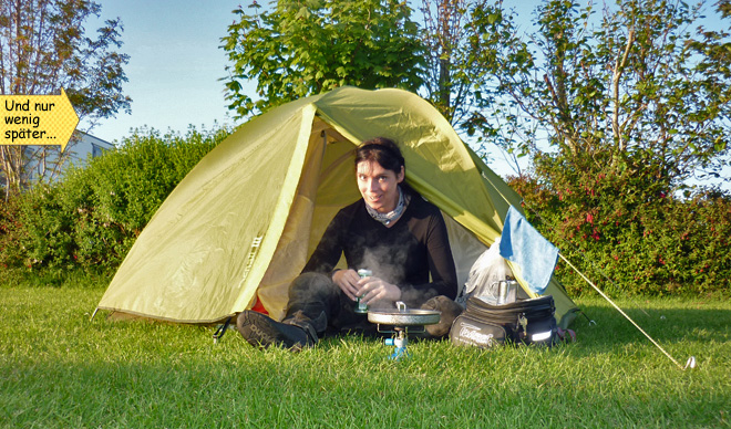 Endurowandern mit Zelt und Schlafsack
