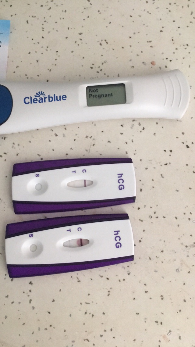 Walmart Pregnancy Test Progression pregnancy test