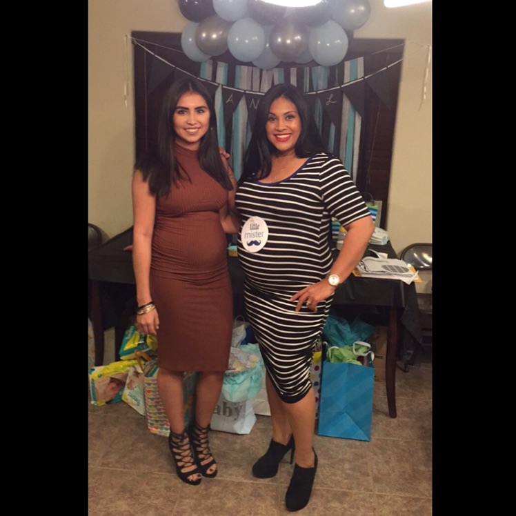 Me and my mom pregnant at the same time 🙃 I am 17 weeks and she's 37