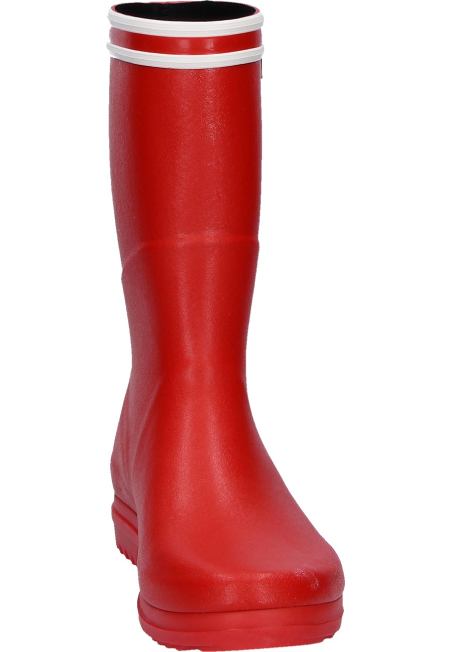Kurzer Gummistiefel für Damen CHANTEBOOT STRIPES rouge von Aigle