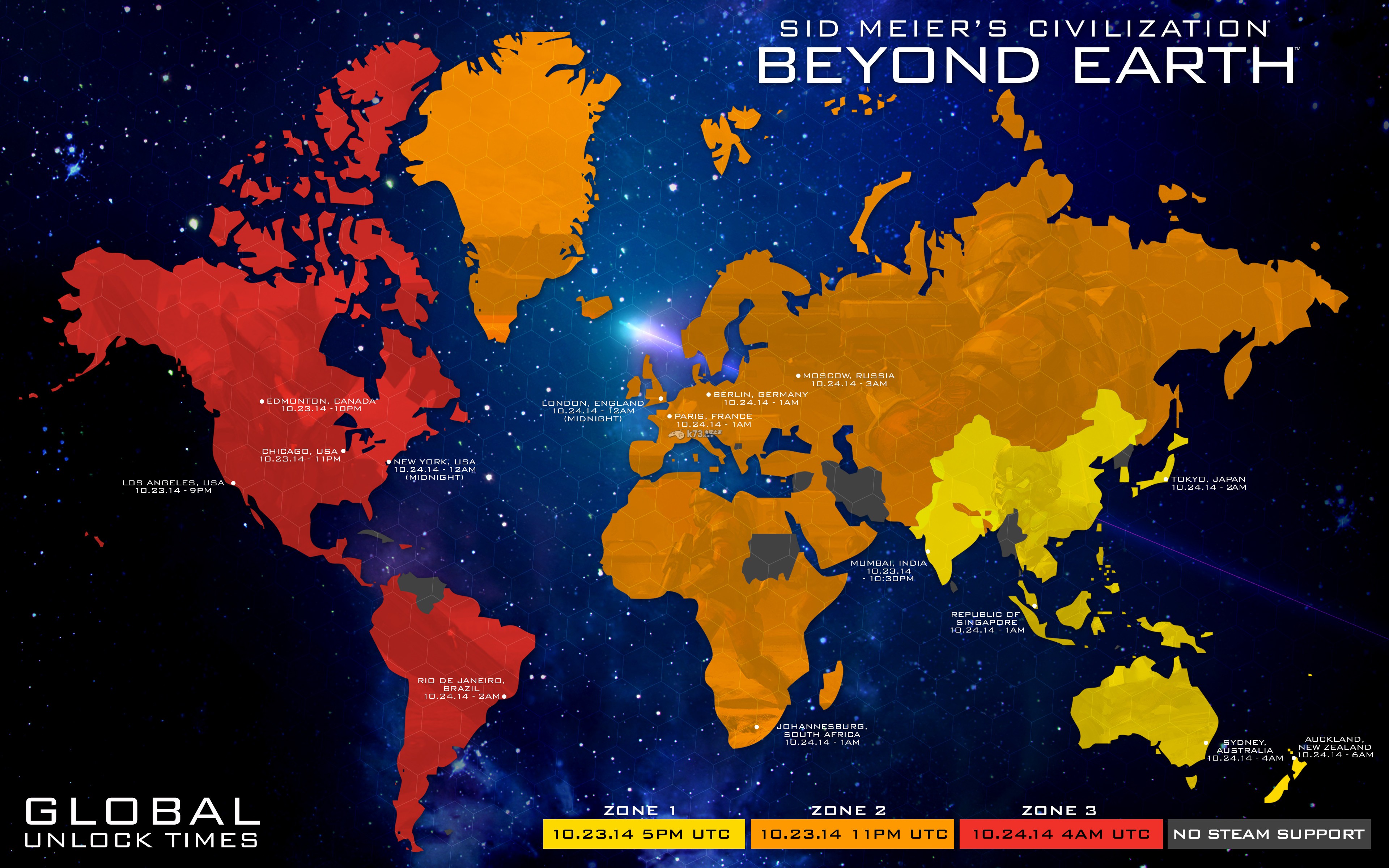 Civilization: Beyond Earth HotKeys List SegmentNext