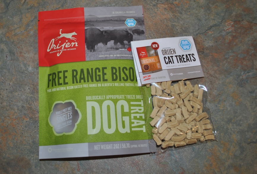 Tails from the Foster Kittens Orijen Dog treats vs *New* Cat Treats