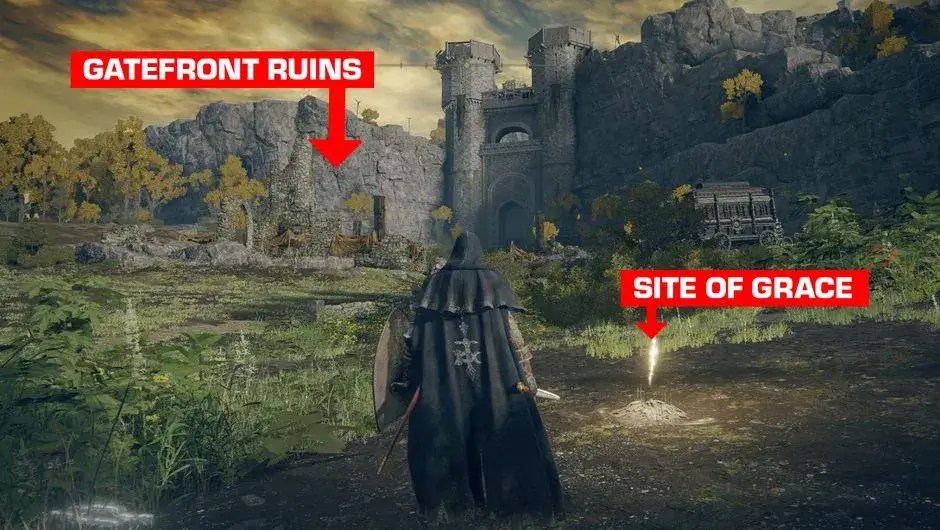 Elden Ring How To Survive And Farm The Loot In Gatefront Ruins?