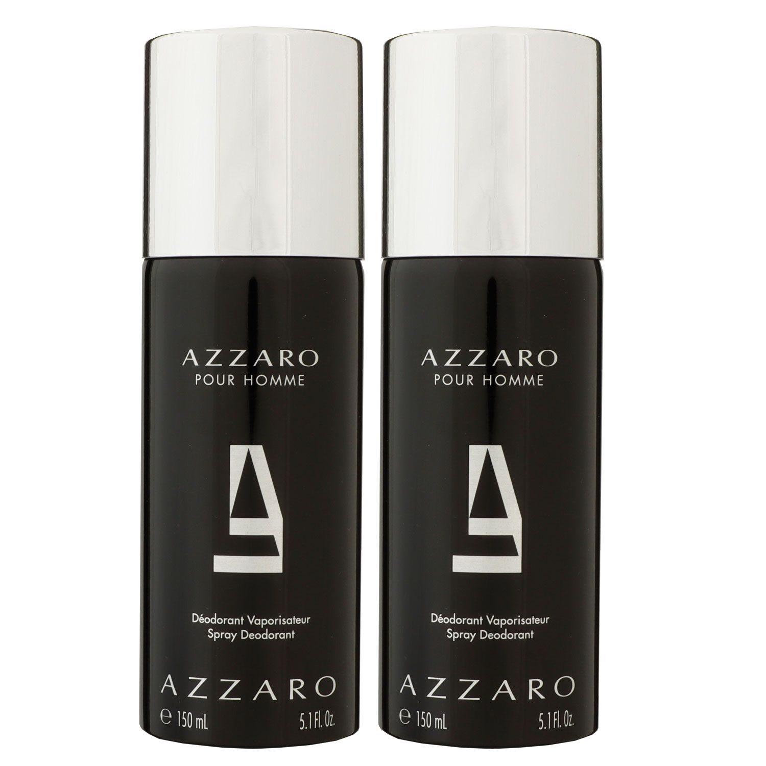 Azzaro Pour Homme 2 x 150 ml Deodorant Spray Deo Set be