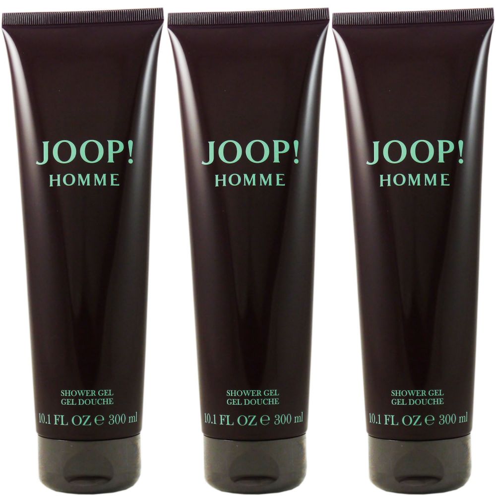 Joop Homme 3 x 300 ml Showergel Duschgel Shower Gel Set bei Riemax