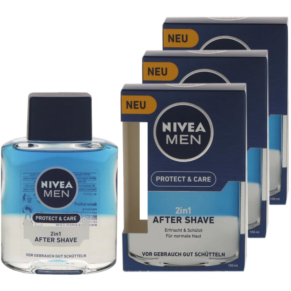 Nivea Men Protect & Care 2in1 3x100 ml After Shave bei Riemax