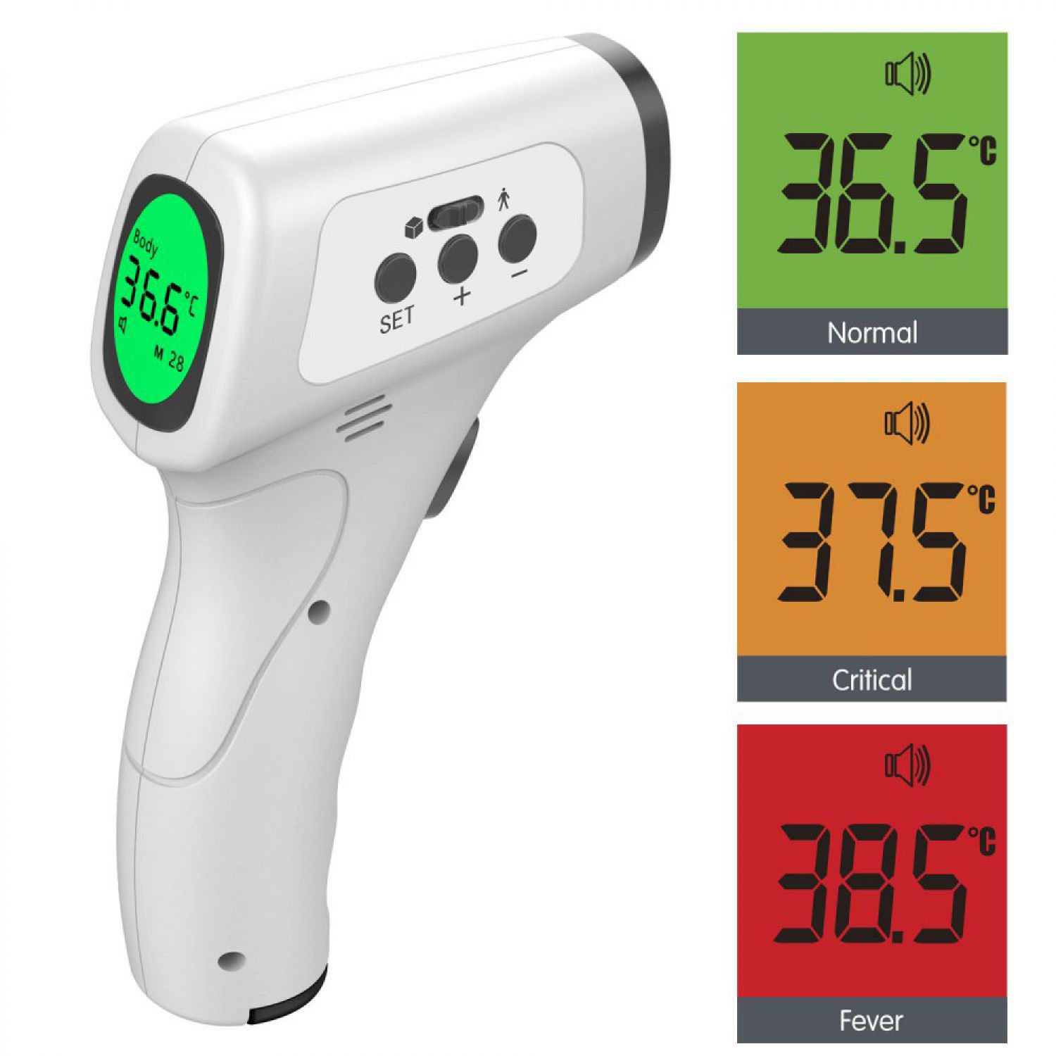 blnk Infrarot Fieberthermometer kontaktlos digital bei Riemax