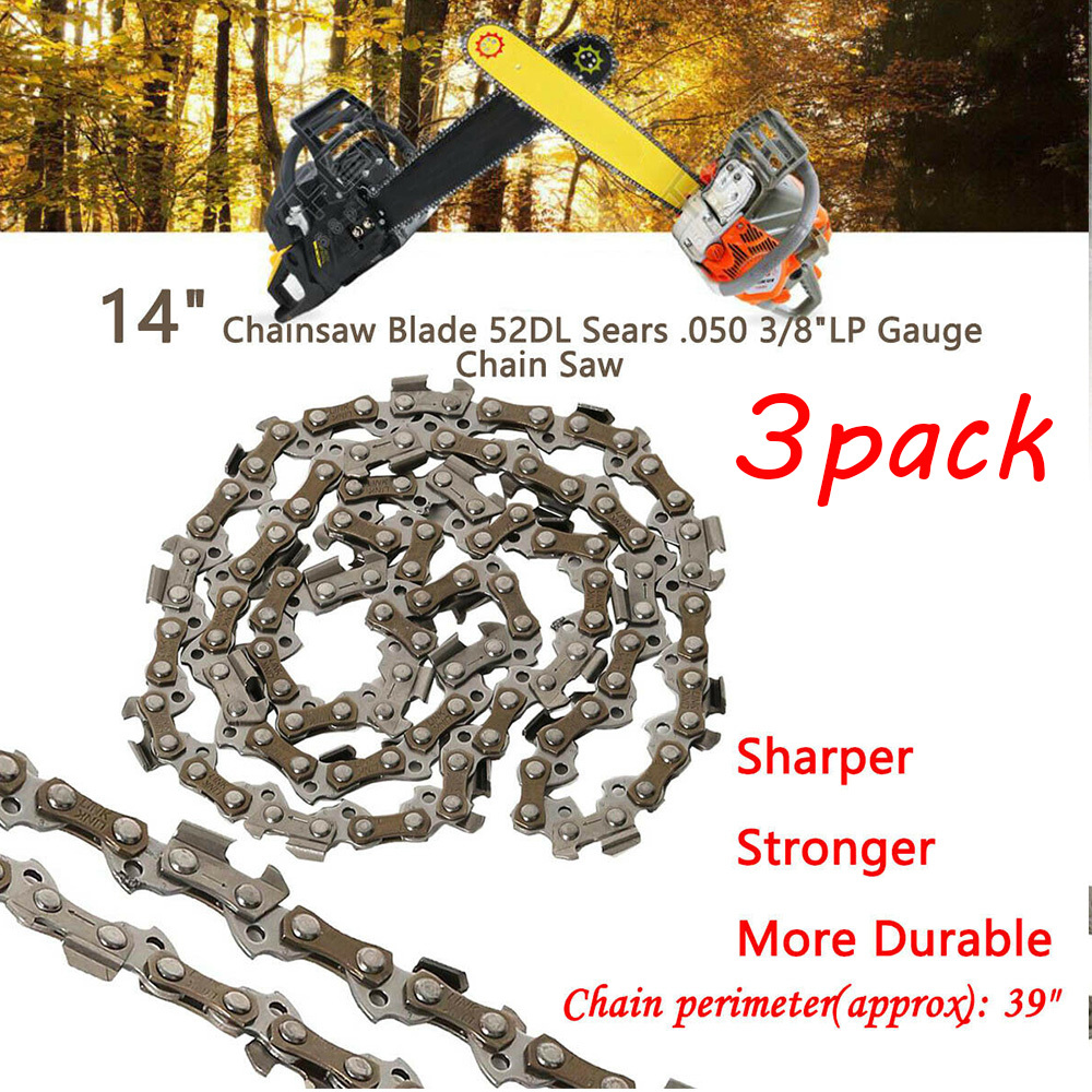 3PACK 14" Chainsaw chain PORTLAND Harbor Freight 67255 64497 98 3/8LP