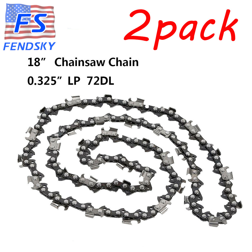 18" Chainsaw Chain Blade For Husqvarna Full Chisel .325 Pitch .050
