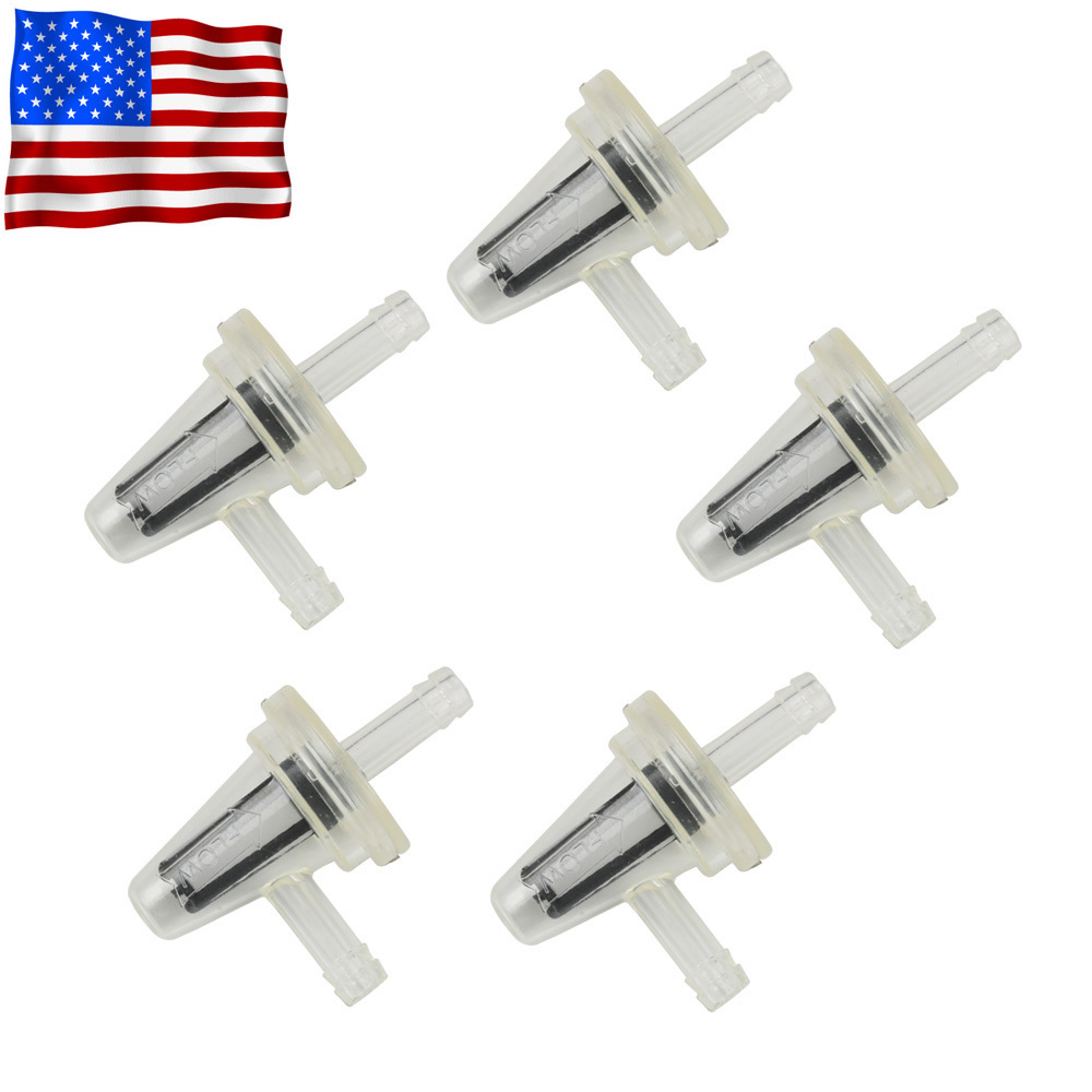 5x 1/4" Inline Inline Motorcycle Fuel Filter 90 Degree L Angle 1/4 inch 6mm 7mm eBay
