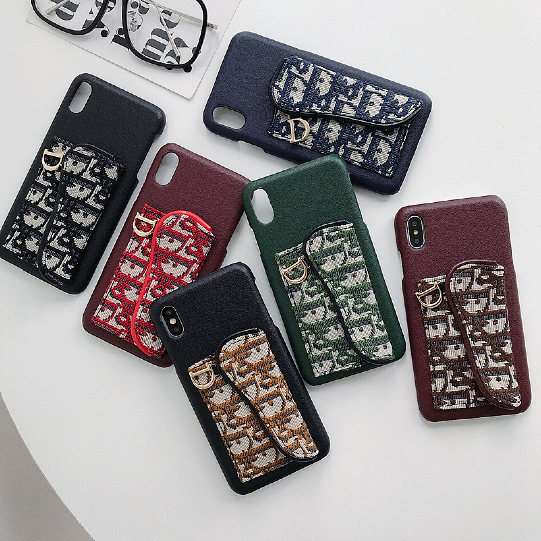 Luxury Brands Designer Phone Cases For Iphone 6/7/8 Plus PU Leather Fashion Models Phone Back