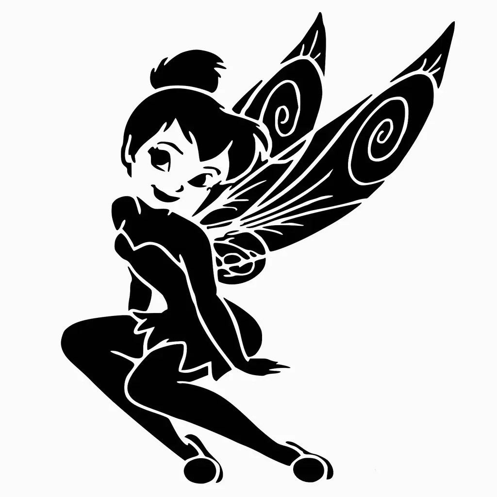 Free Digital Art STL Download - Tinkerbell stencil 2by SMT_M 🦊