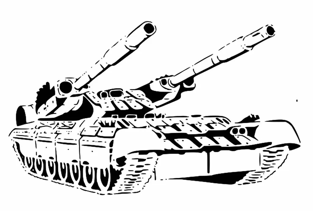 Heavy Tank Stencil 3D models download Creality Cloud