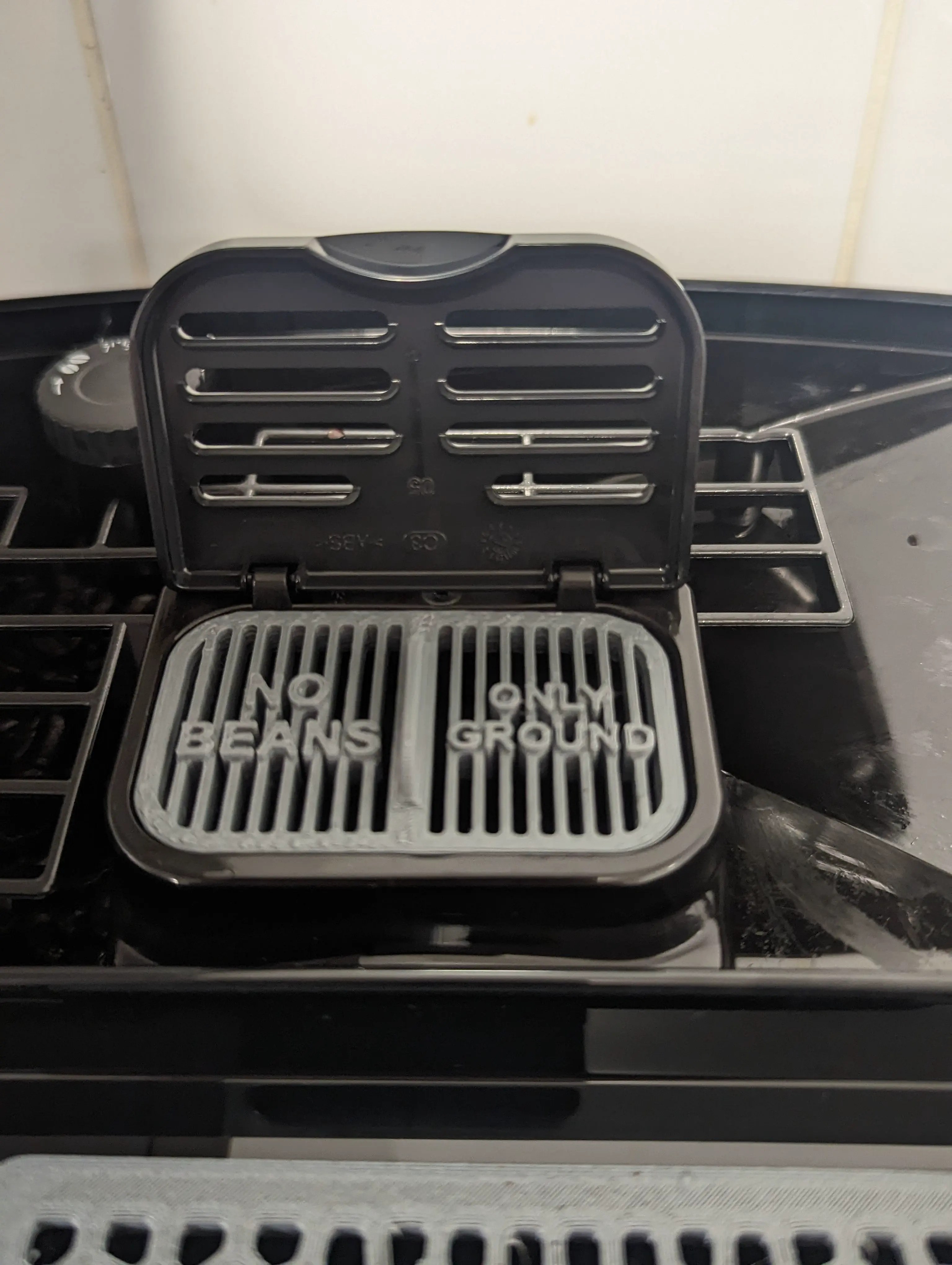 DeLonghi Magnifica preground coffee funnel cap vented 3D models