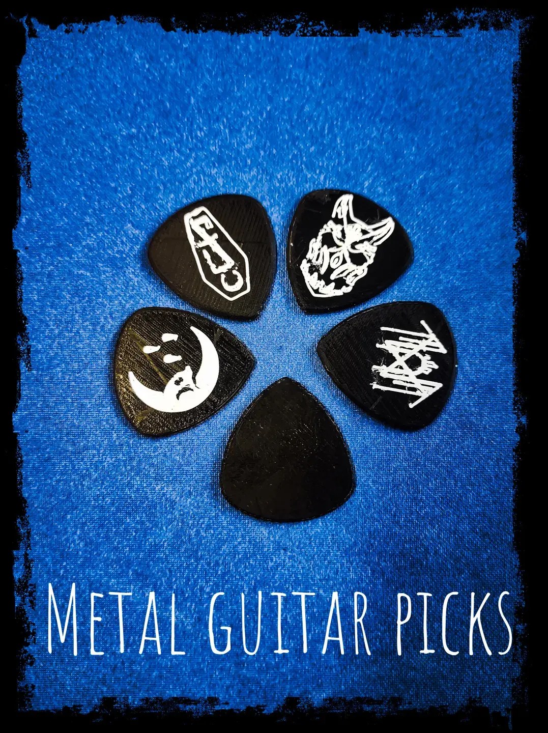 Metal Guitar Pick Collection (Metalcore, Deathcore, Metal) 3D models
