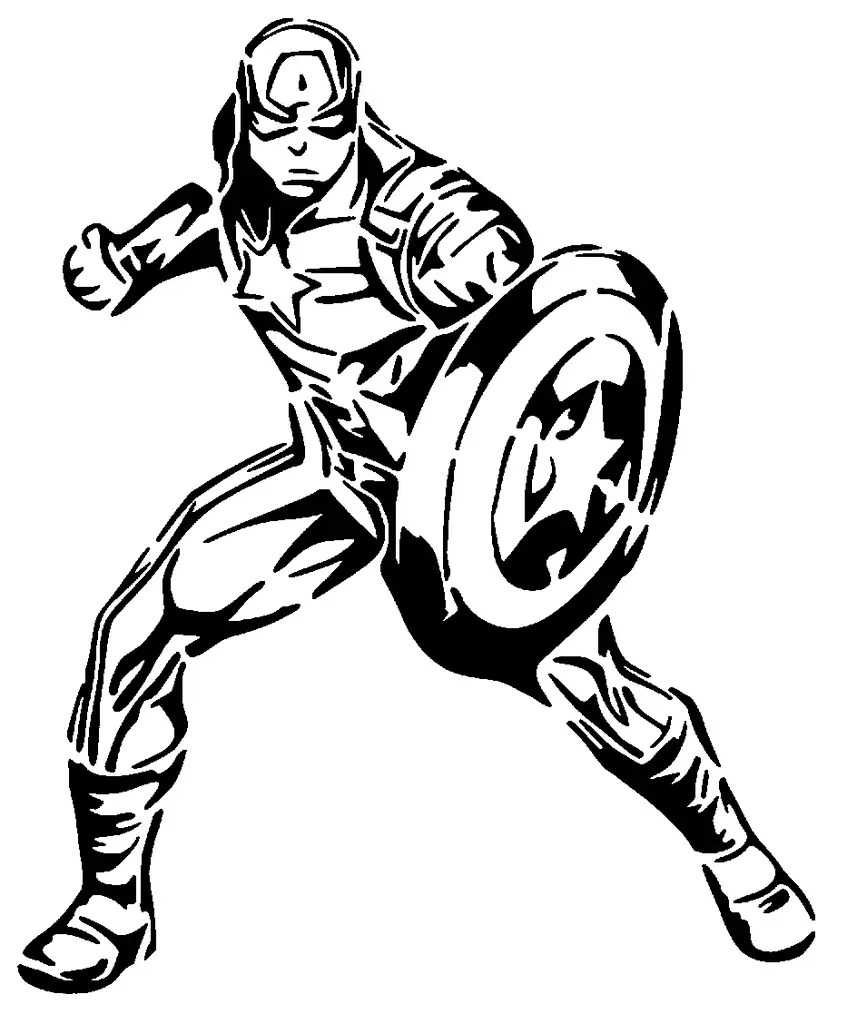 Free Other STL Download Captain America stencil 7by SMT_M 🦊 Free Other STL Download Captain America stencil 7by SMT_M 🦊