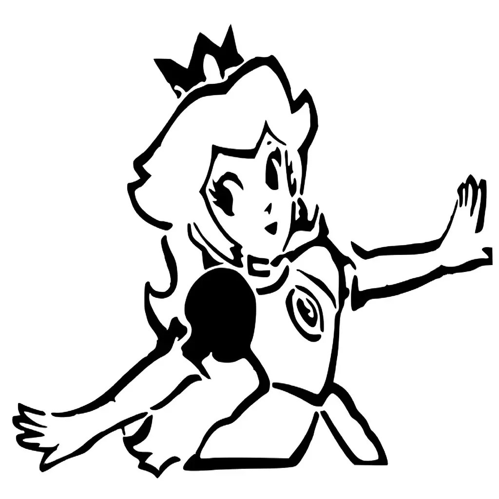 Peach stencil 2 3D models download Creality Cloud