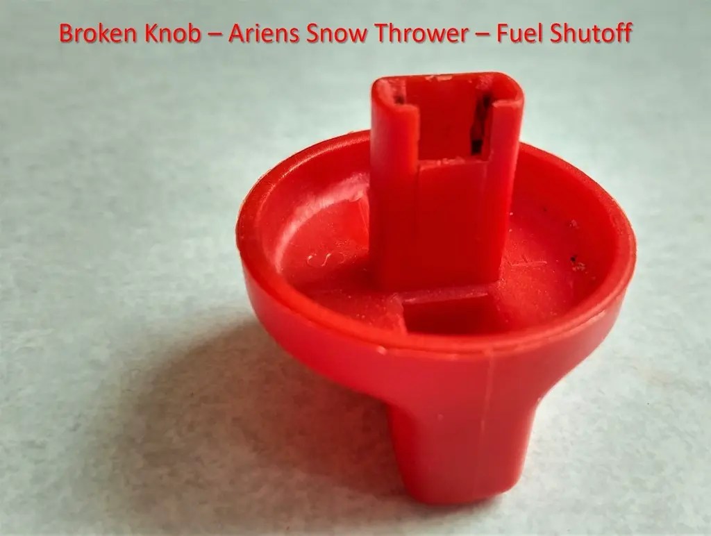 Knob, Fuel Shutoff, Ariens Snow Thrower Compact 24 3D models