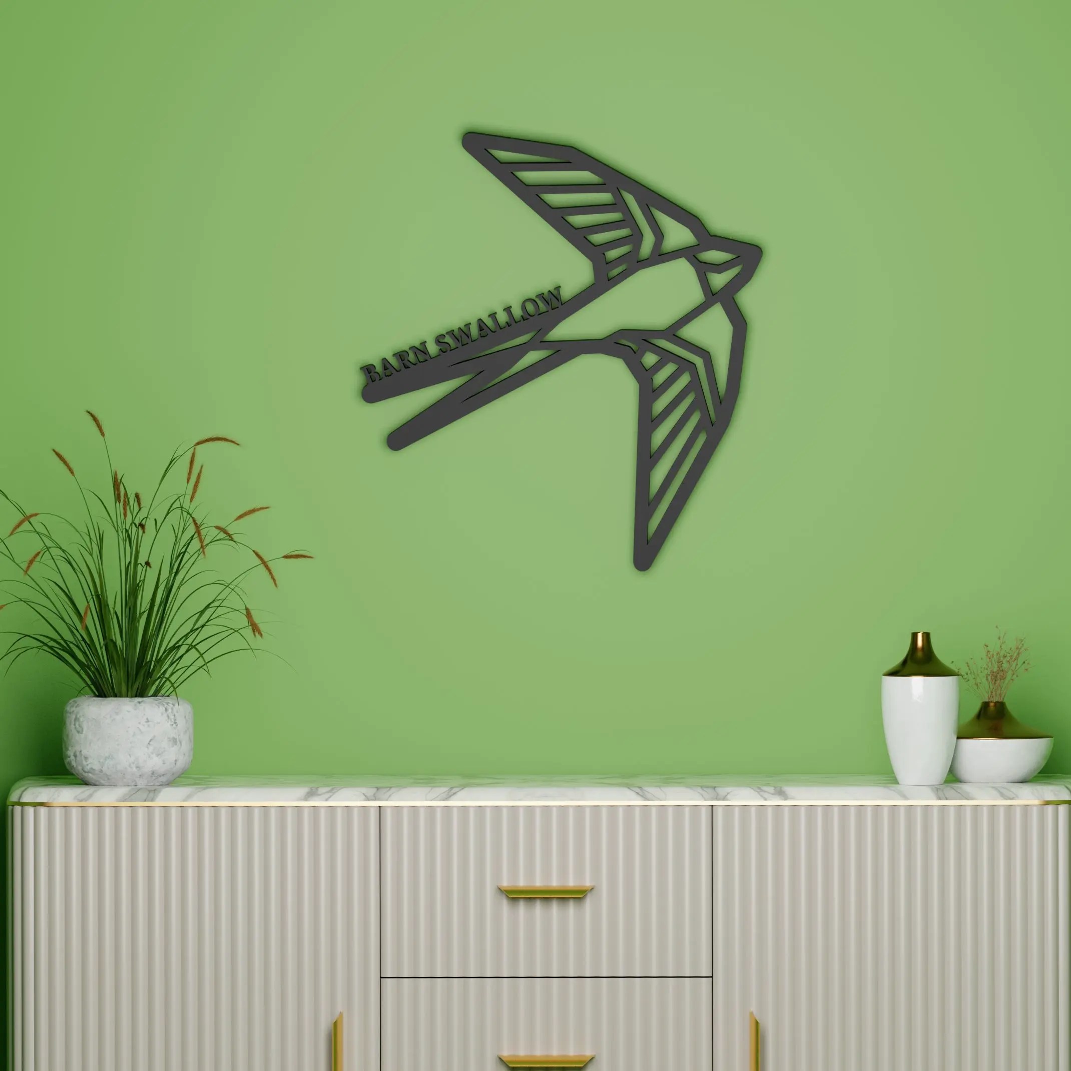 BARN SWALLOW wall art 3D models download Creality Cloud