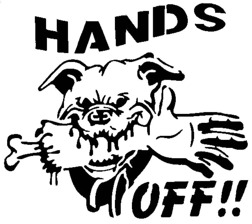 Hands Off stencil 3D models download Creality Cloud