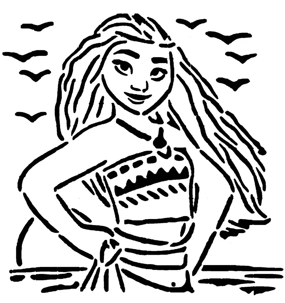 Moana stencil 3D models download Creality Cloud Moana stencil 3D models download Creality Cloud