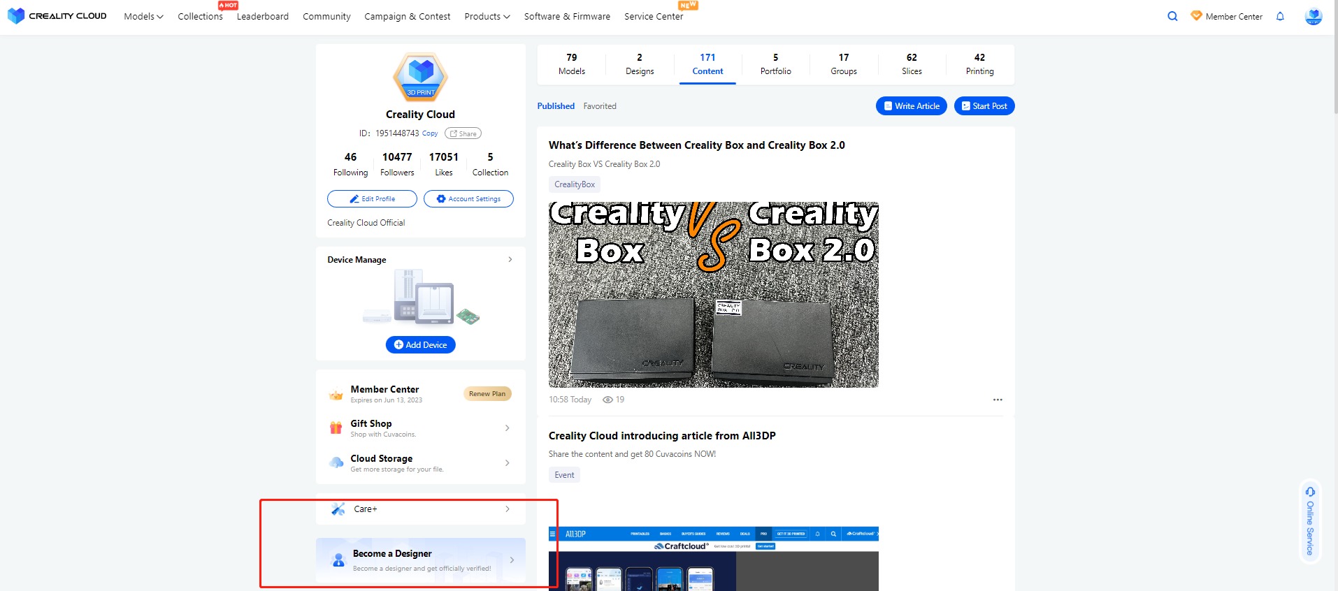 a 3D Designer, Get Blue Badge Verification