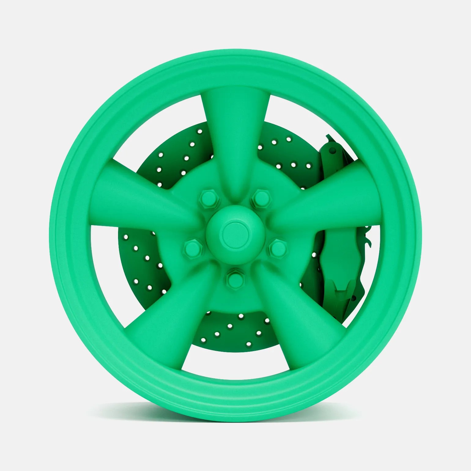 1/24 Scale, 15x7 Pacer Supreme Wheel and Brake 3D models download