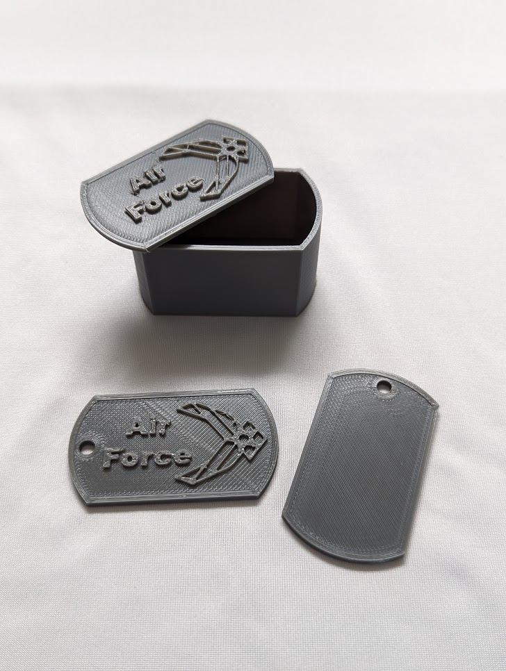 Air Force Dog Tag Box with Lids 3D models download Creality Cloud