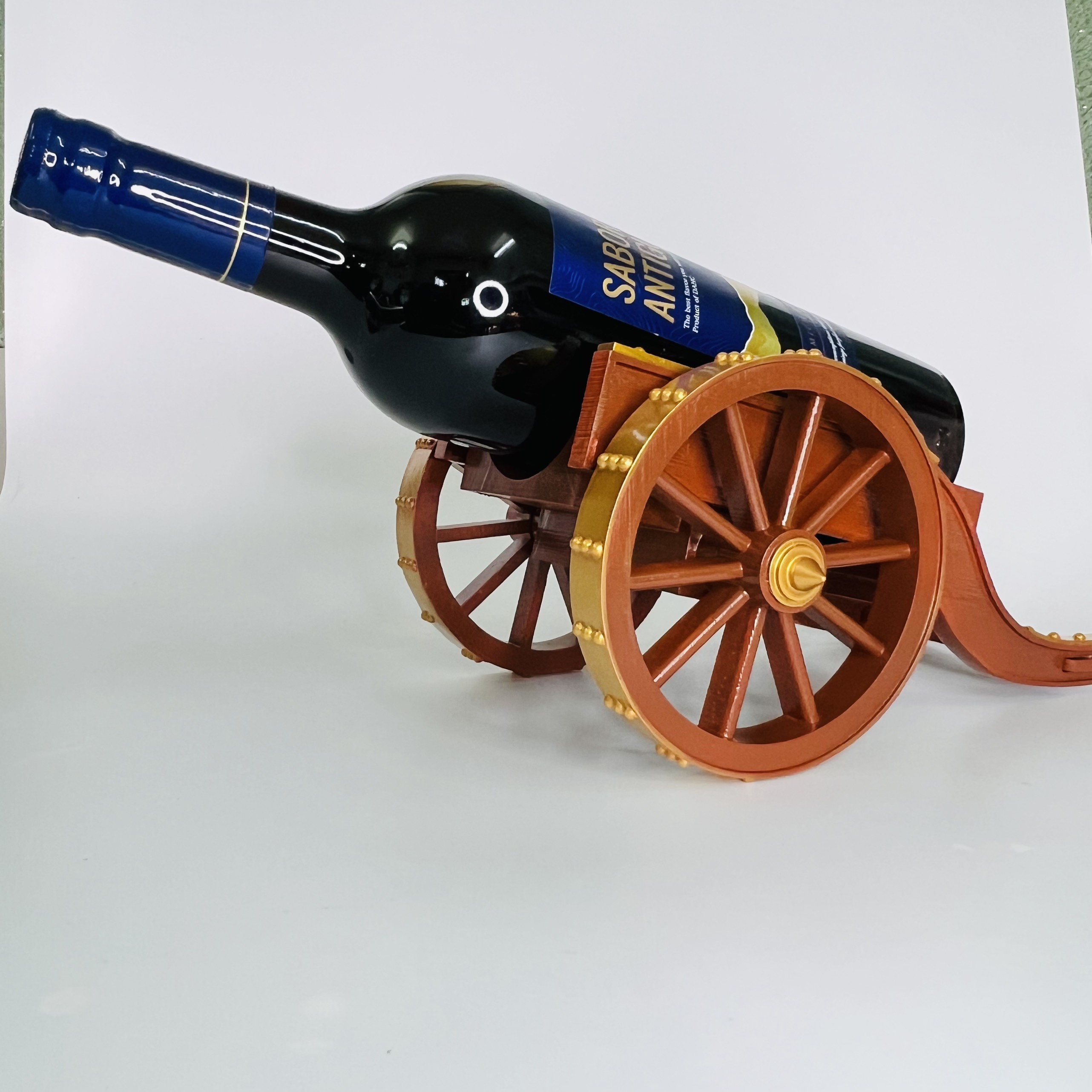 CANNON WINE HOLDER (BOTTLE HOLDER) 3D models download Creality Cloud