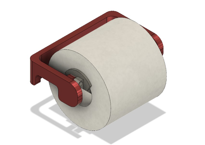 Toilet Paper Holder v1 3D models download Creality Cloud