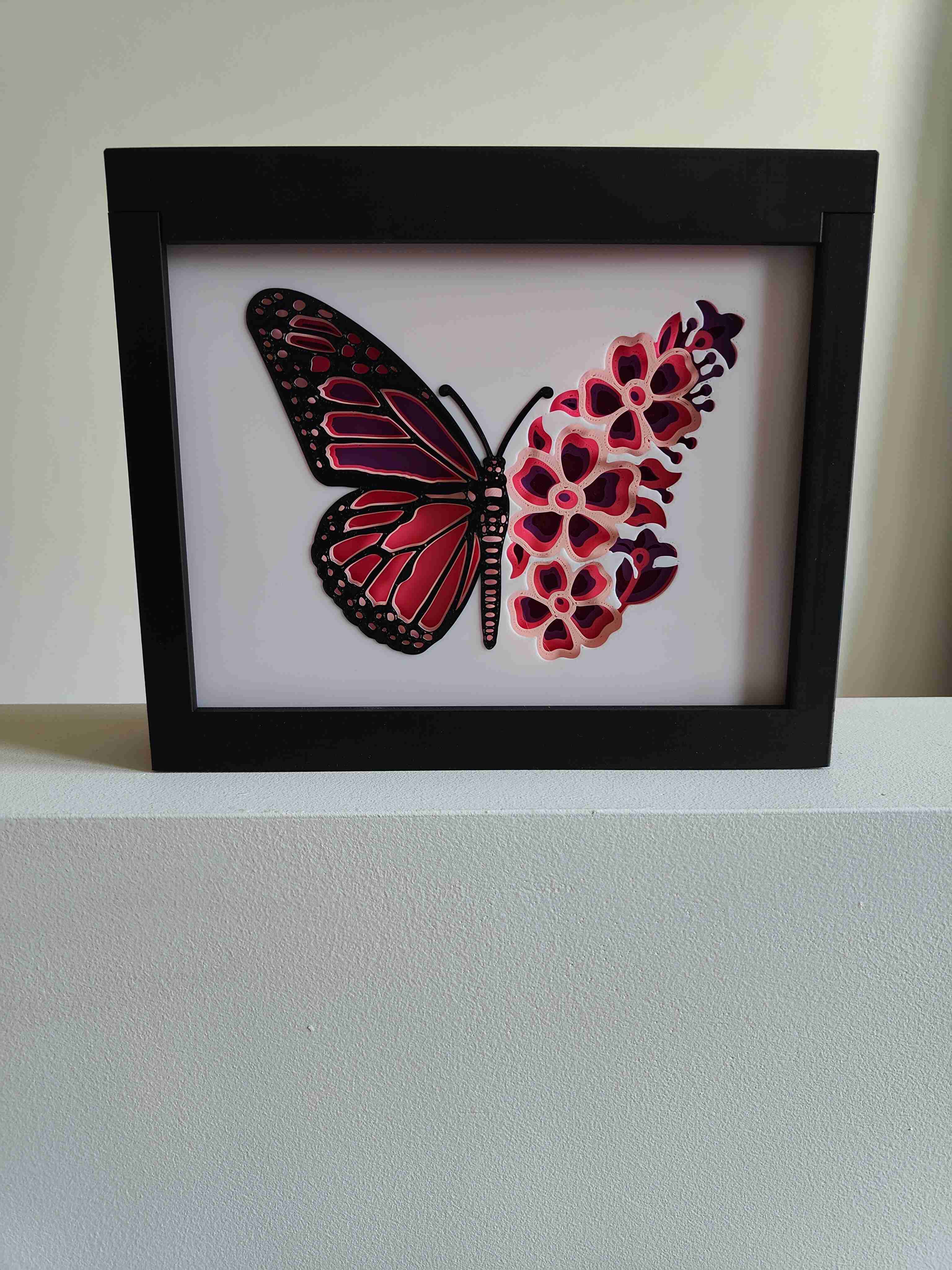 Butterfly Shadow Box 3D models download Creality Cloud
