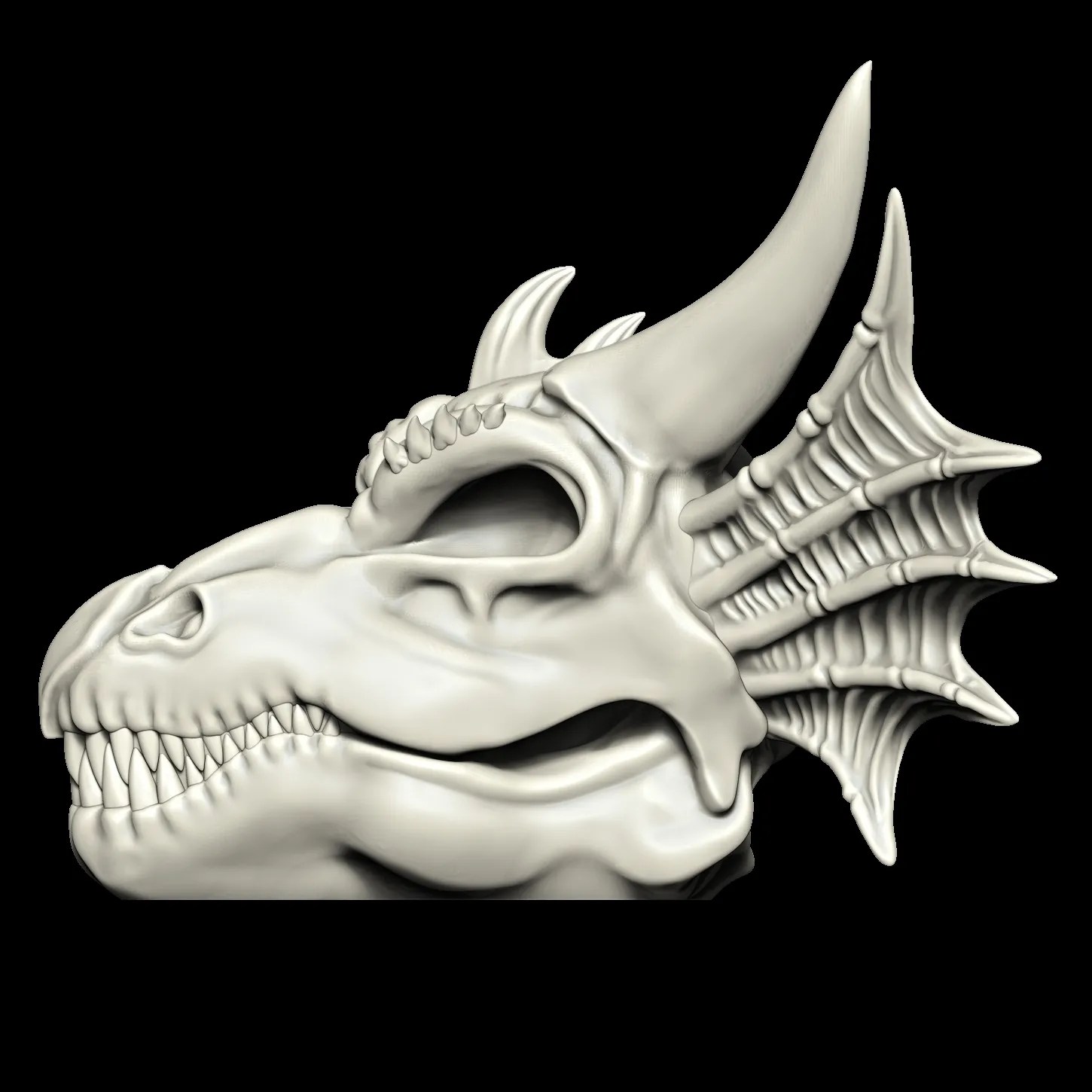Dragon SKULL skeleton 3D models download Creality Cloud