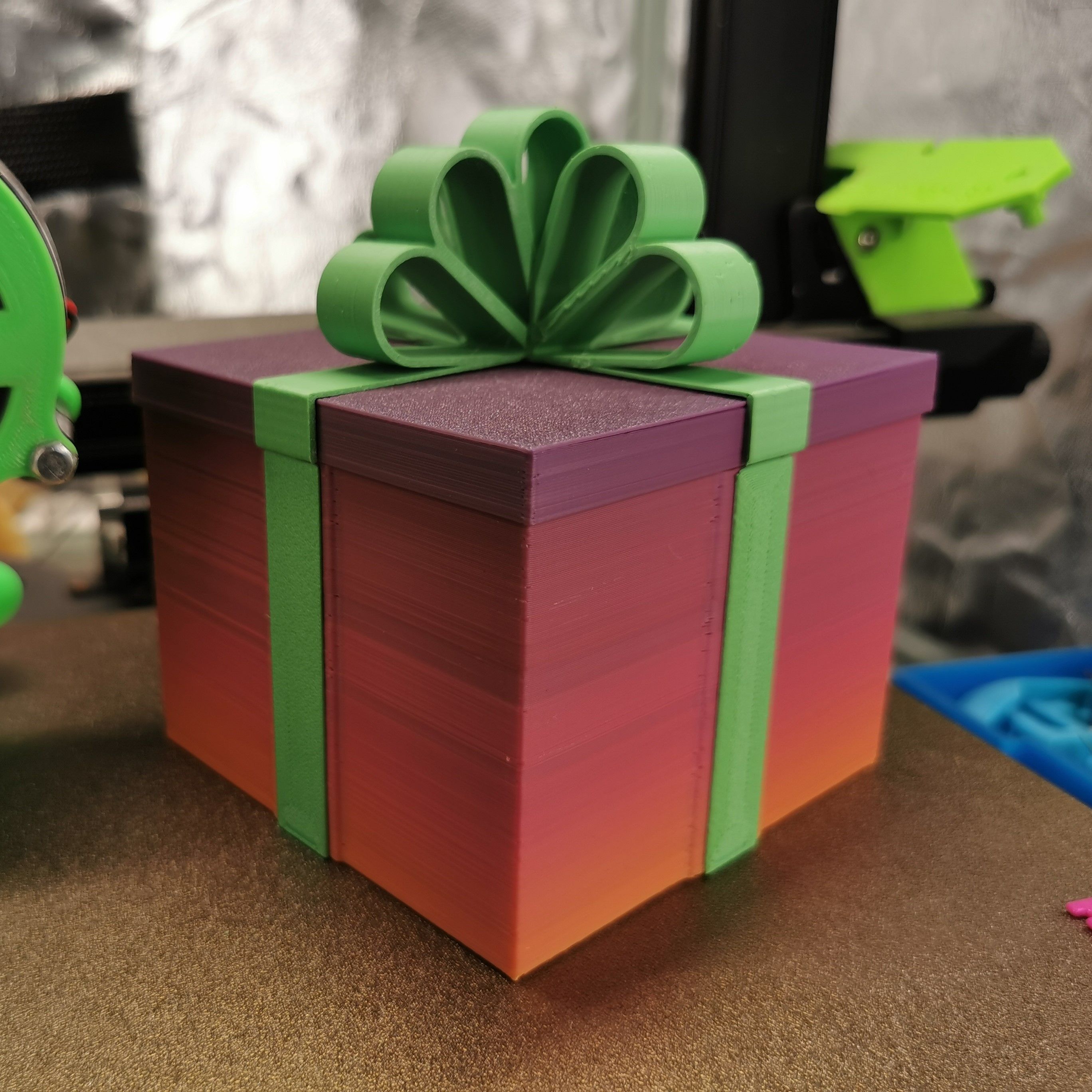 Christmas Puzzle Gift Box V2 3D models download Creality Cloud