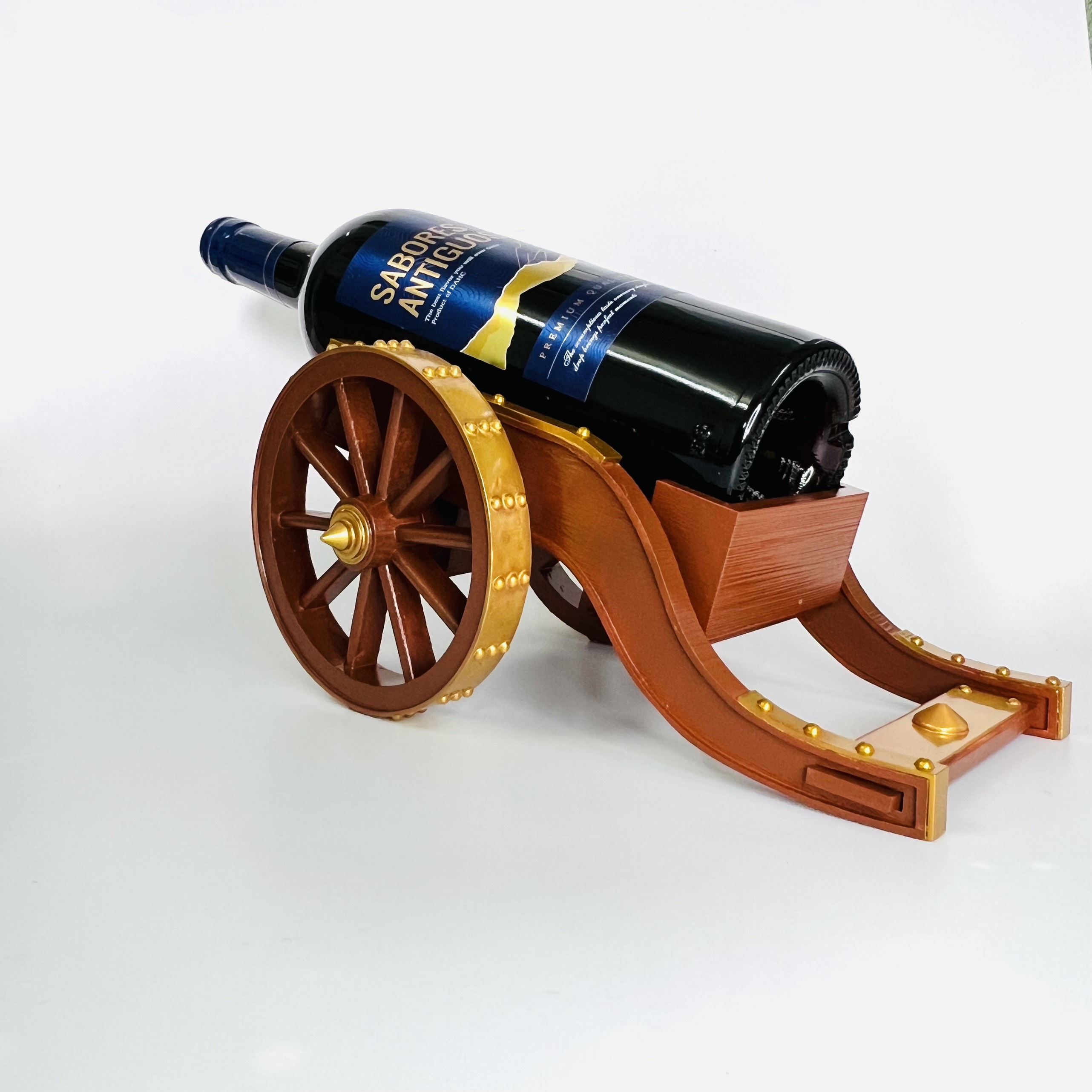 CANNON WINE HOLDER (BOTTLE HOLDER) 3D models download Creality Cloud