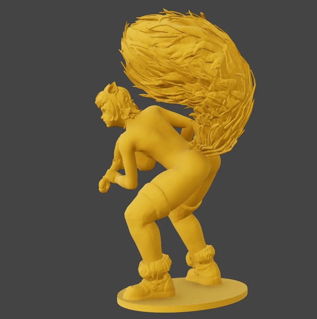 Characters & Creatures STL Download - Squirrel Girl Nakedby Edna Lab