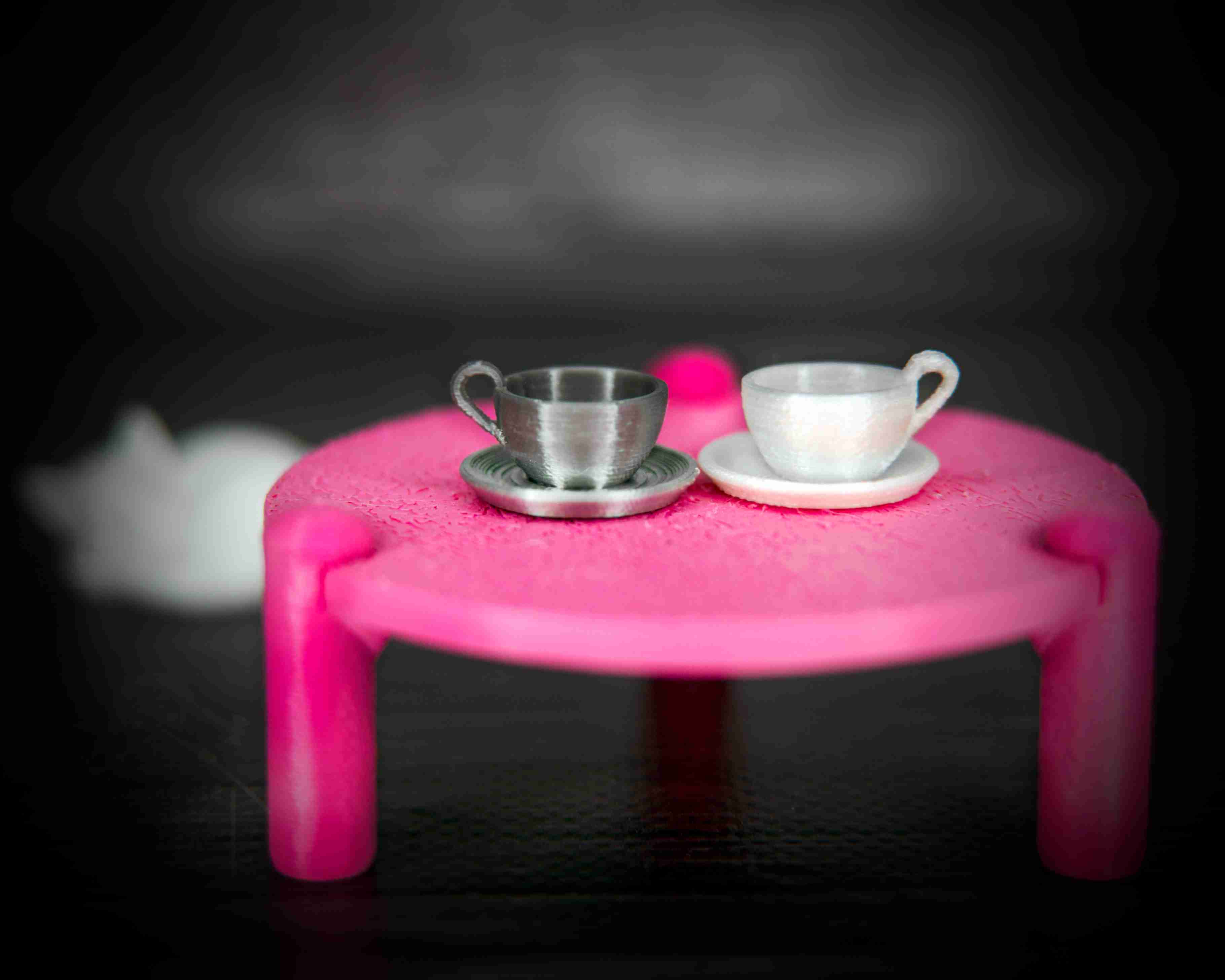 112 Scale Modern Miniature Dollhouse Cup Saucer 3D models download