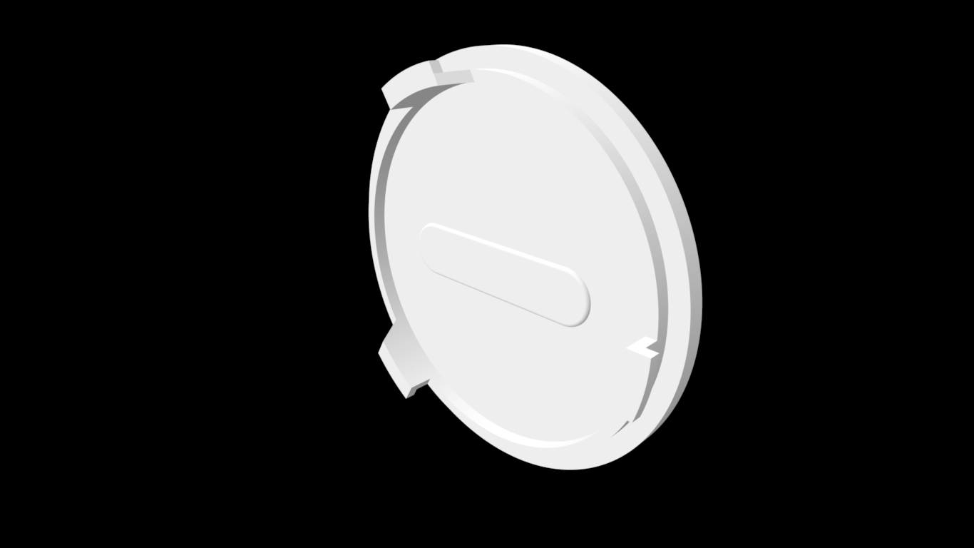 Fitbit Zip battery door replacement. 3D models download Creality Cloud