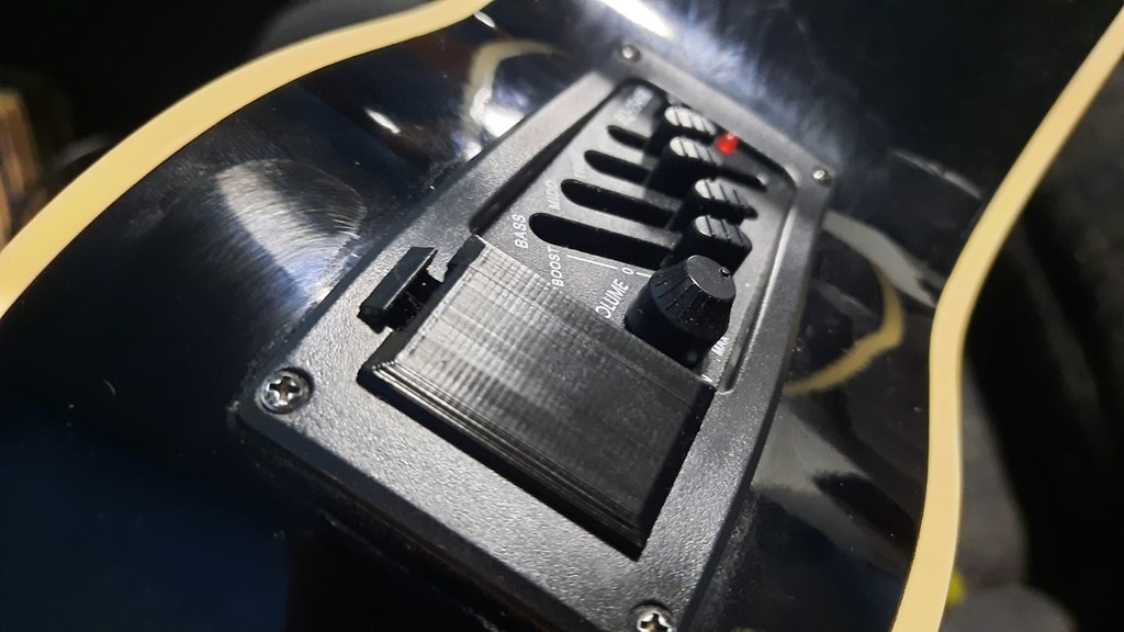 Acoustic guitar battery holder 3D models download Creality Cloud