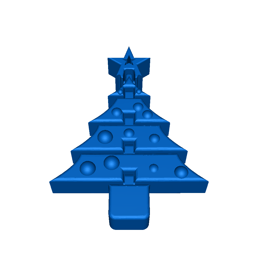 Christmas tree with ornaments 3D models download Creality Cloud