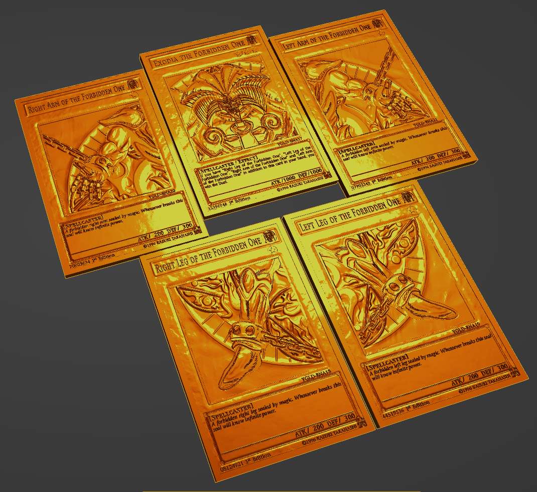 ExodiaYugioh card 3D models download Creality Cloud
