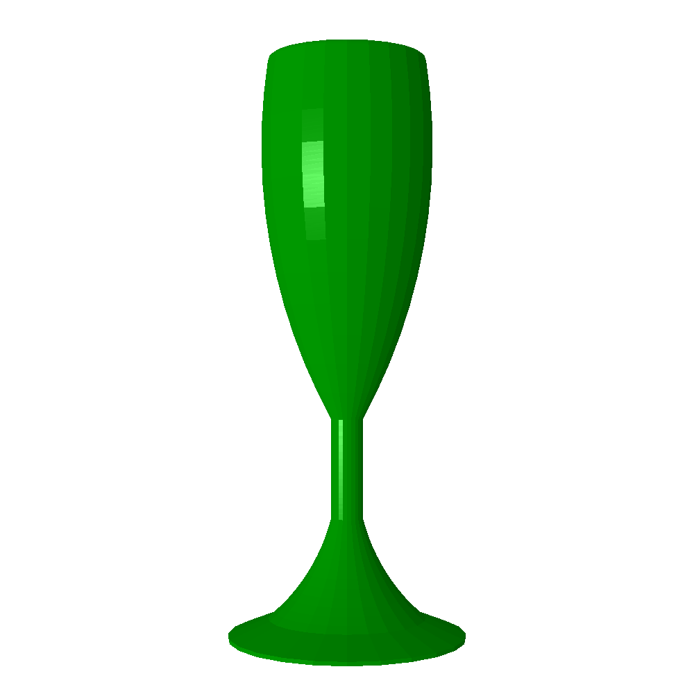 Champagne Glass 3D models download Creality Cloud
