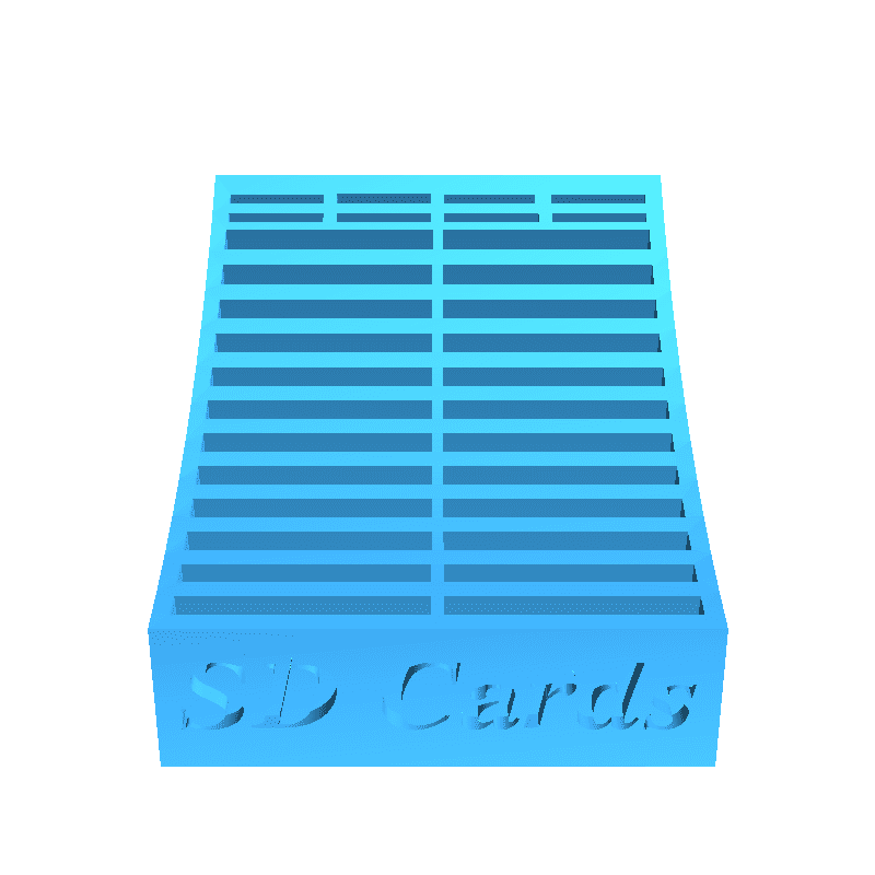 Rangement SD Cards / SD Cards Holder 3D models download Creality Cloud