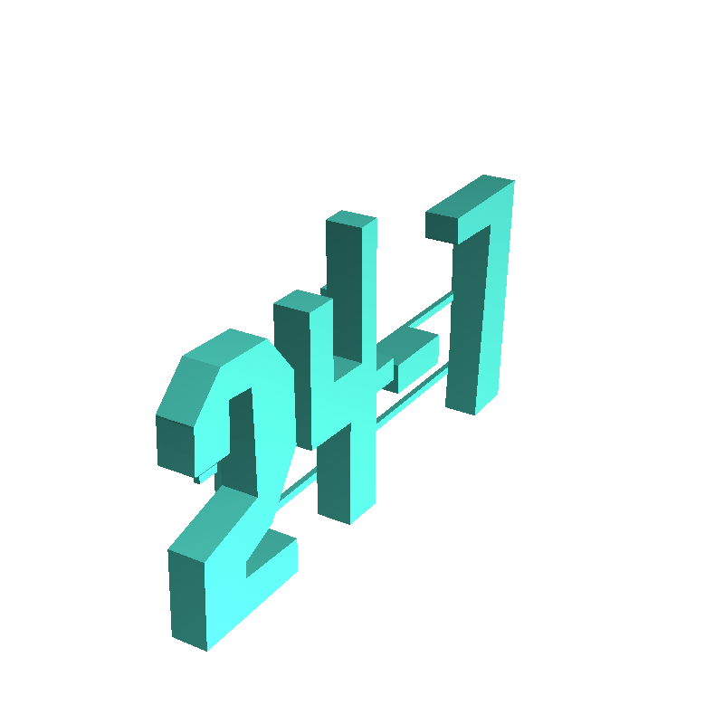 Set of three brick urban buildings with 247 shop, rooftop t 3D