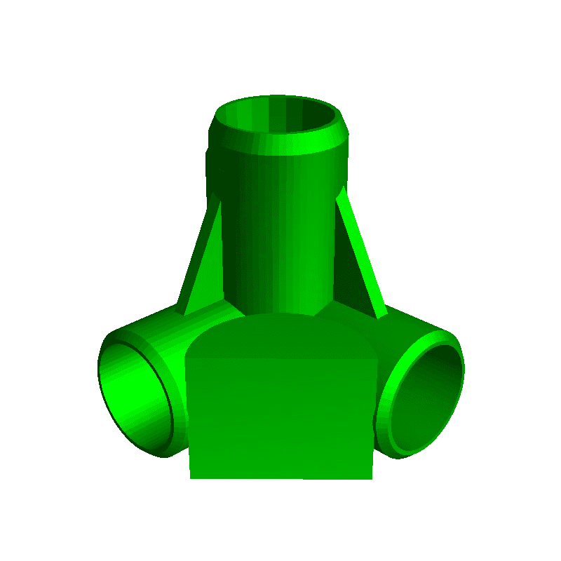 20mm pvc 3 way connector 3D models download Creality Cloud